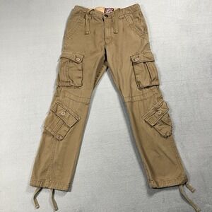 Matchstick Pants Mens 30x30 Brown Relaxed Cargo Straight Japanese Y2K